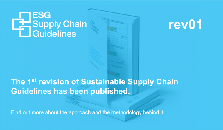 The first revision of the ESG Supply Chain Guidelines has been published
