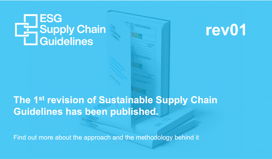 The first revision of the ESG Supply Chain Guidelines has been published