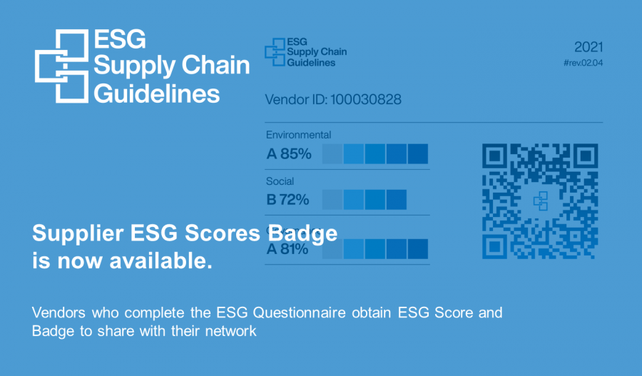 ESG Scores Badge and PR Kits are now available to facilitate sharing
